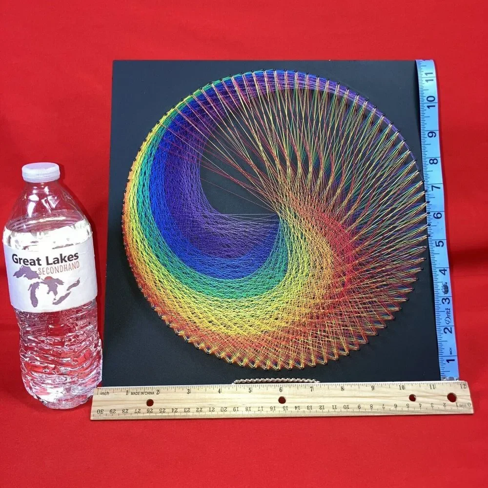 Rainbow String Art / Mandala Circle Wall‎ Decor / Rainbow / 12